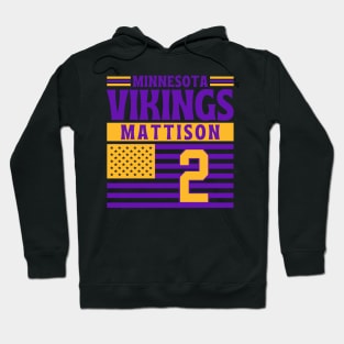 Minnesota Vikings Mattison 2 American Flag Football Hoodie